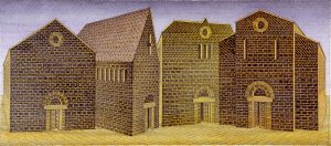 Watercolored Drawing / Buildings Nº1